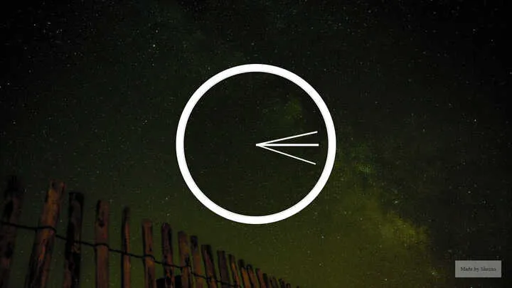 Analogue clock face