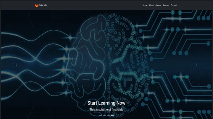 Course listing page of the Node JS Course Store