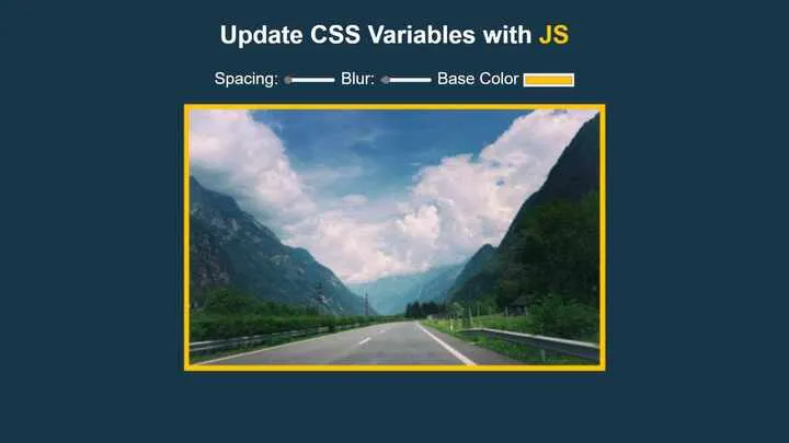 CSS variables playground with range controls